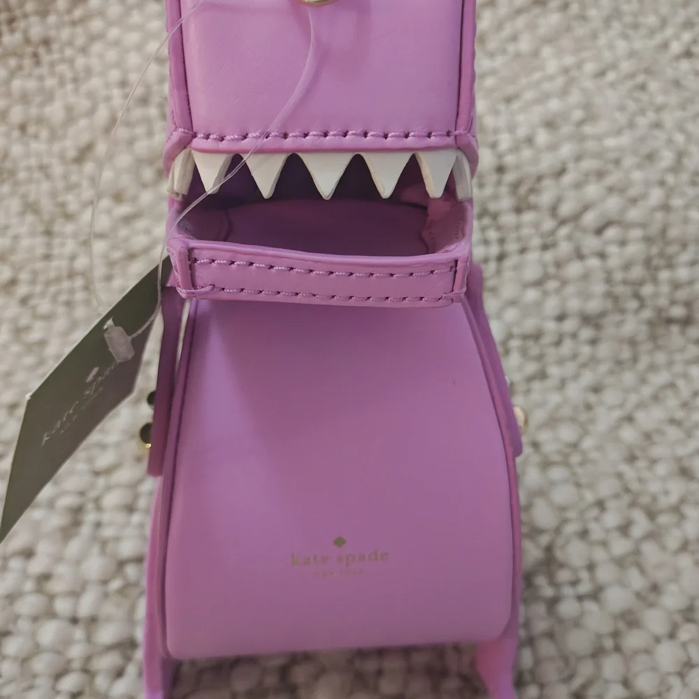 NWT Kate Spade Pink Dinosaur Clutch